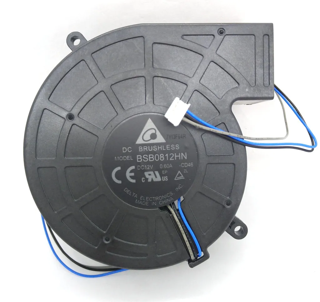 Nytt original Delta BSB0812HN CD46 DC12V 0,60A 80*25mm 3lines 4pin Projector Cooling Fan Blower