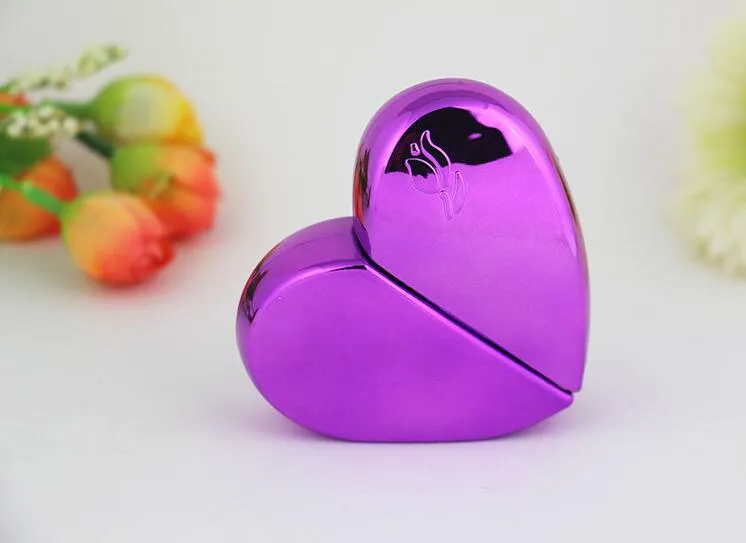 Ny mode parfym Atomizer Bottle Heart Shape Bottle Refillable Tom 25 ml Travel Mini Atomizer Spray Pump Perfume Bottle