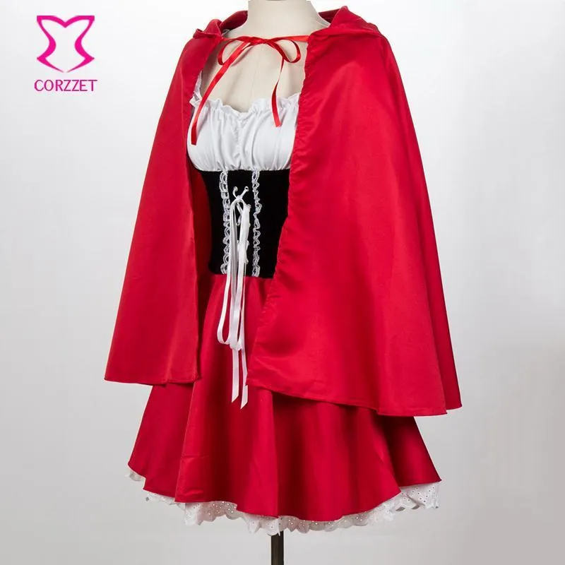 Plus Size Role Play Dress Little Red Riding Hood... From Zhengrui09, $12.41  | DHgate.Com