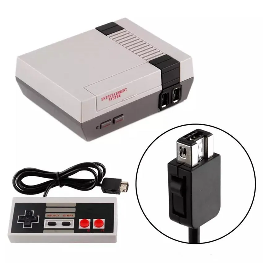 Nieuwe Mini AV OUT TV Game Console Video Handheld met Doule Game Controller voor NES-gamesconsoles met Detaille Pack Box