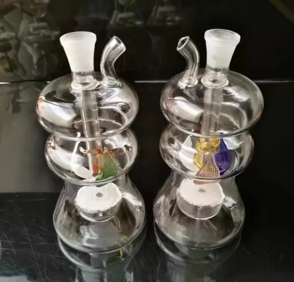 Vreemde vorm bevlekte glazen waterpijp groothandel glazen bongen buizen waterleidingen glazen pijp roken accessoires