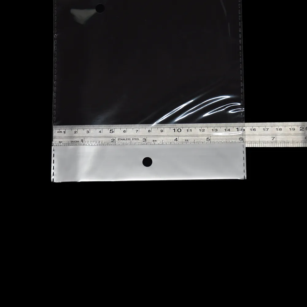 OPPクリアプラスチックパッケージウィッグバッグセルフ接着剤パッケージヘアピースヘアエクステンションポーチ6719824のための長い透明なポリバッグ