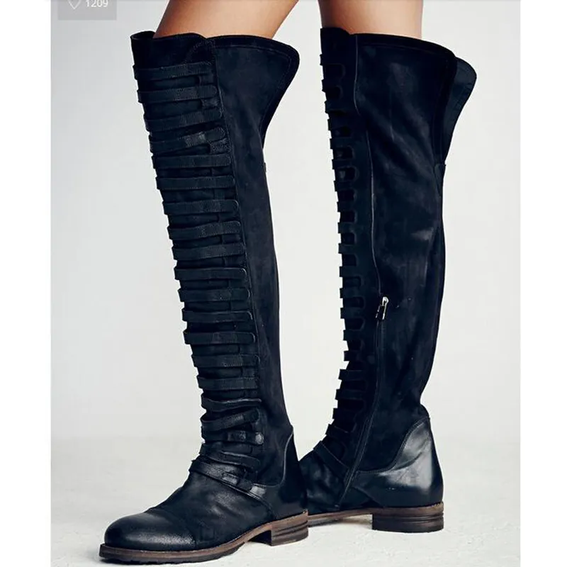 Botas largas militares mujer cheap