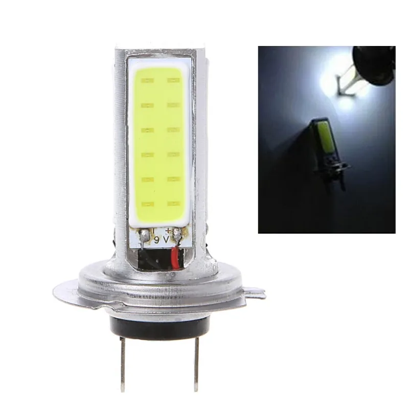 Super High Power COB 20W H7 LED White Car Light Lamp Bulb for Fog Driving / DRL