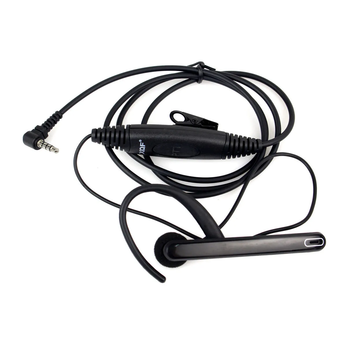 3,5 mm 1-Pin-Ohrbügel-Ohrhörer-Mikrofon-PTT-Headset für YAESU VERTEX VX-2R VX-3R FT-60R