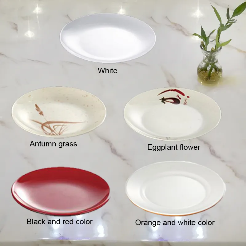 Melamina obiadowa kolacja talerze księżyca płyta chińska restauracja danie melaminowe A5 melaminę imitacja porcelany stołowa hurt