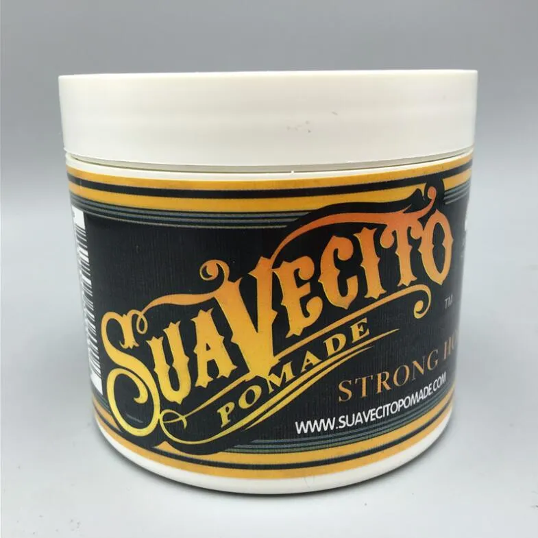 Сильная укладка Suavecito Pomade, восстанавливающая воск для волос, скелет, профессиональные модные волосы, грязевые помады для салонной прически