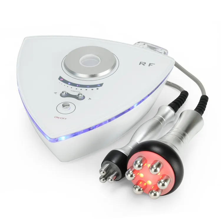 Portátil 2 em 1 máquina facial de radiofrequência multipolar corpo rf beleza máquina de rejuvenescimento da pele uso doméstico DHL frete grátis