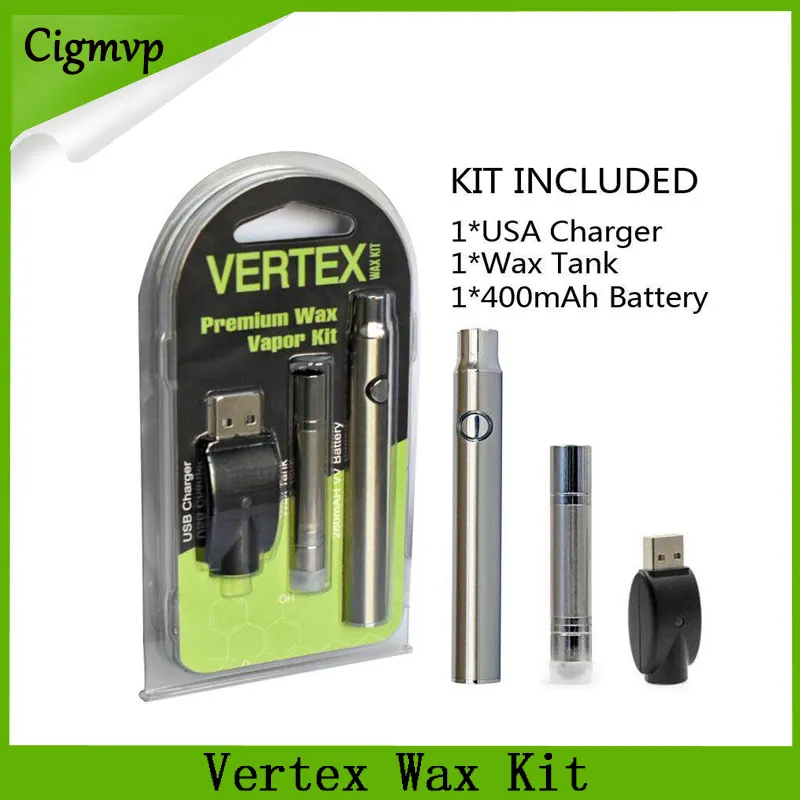 Preheating Vertex Premium Wax Vape Pen Starter Kits 3.4 3.7 4.0V
