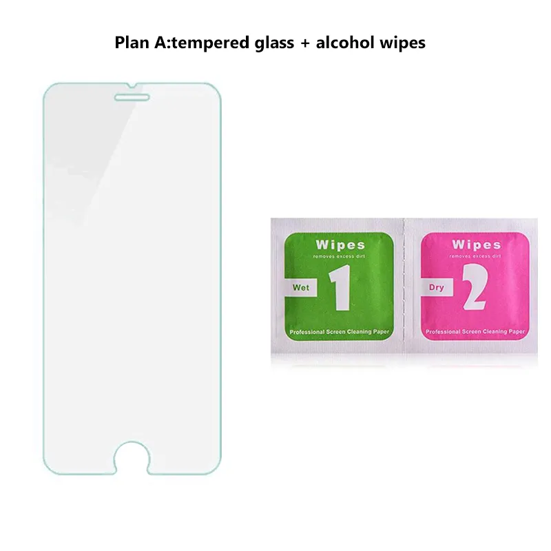 10 stks Gehard Glas Screen Protector voor iPhone X met Verpakking met Screen Cleaning Kit Doekjes voor iPhone X 8 7 6 Plus