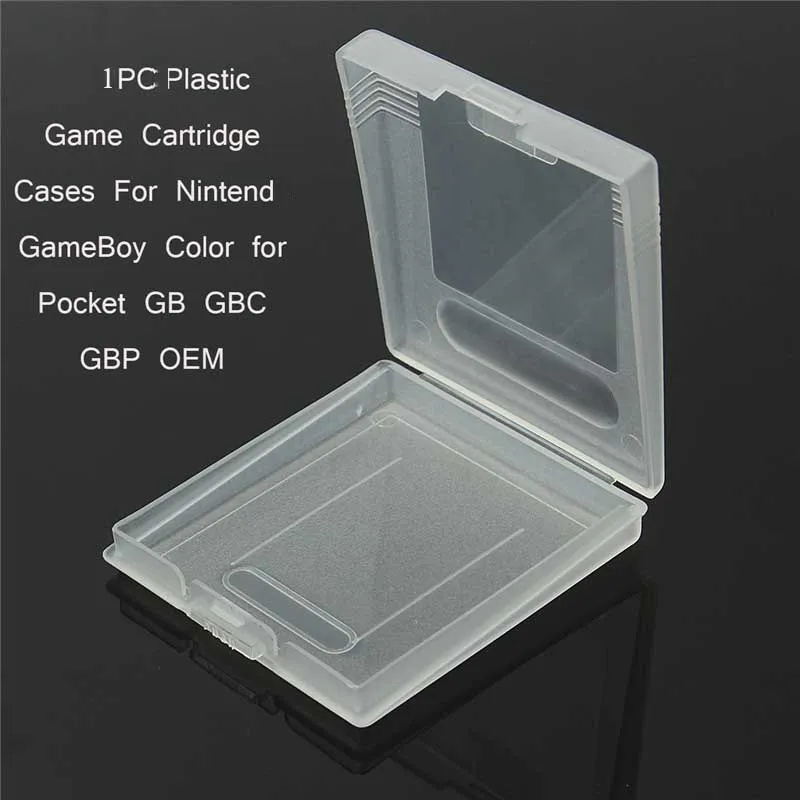 Cartuccia di gioco Custodia in plastica Scatola di immagazzinaggio di carte da gioco per GameBoy Color Pocket GB GBC GBP Carrello Custodia protettiva Cover Shell DHL FEDEX EMS SPEDIZIONE GRATUITA