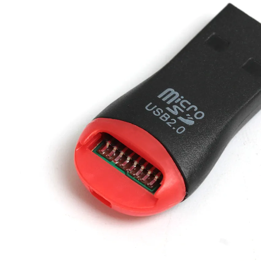 500 adet / grup toptan USB 2.0 MicroSD T-Flash TF Hafıza Kartı Okuyucu düdük Stil ücretsiz kargo