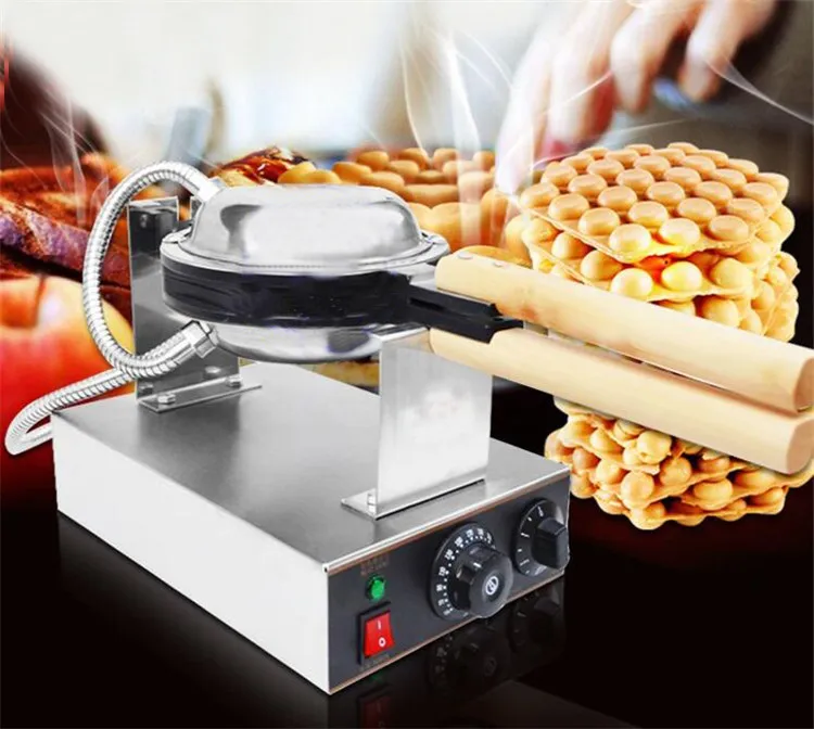 New 220V110V Commercial Electric Chinese Hong Kong eggettes puff eggs waffle iron maker machine bubble egg cake oven3029453