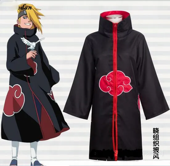 ناروتو تأثيري حلي Akatsuki عباءة هوديي ناروتو أوتشيها ايتاشي أنيمي تأثيري حلي