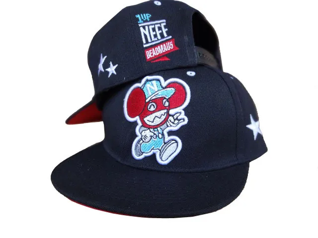 Ny mode Neff Snapback Caps Hip Hop Justerbara hattar Hela svarta vit röd baseballmössa för män Kvinnor utomhus ben Neff Hats170b