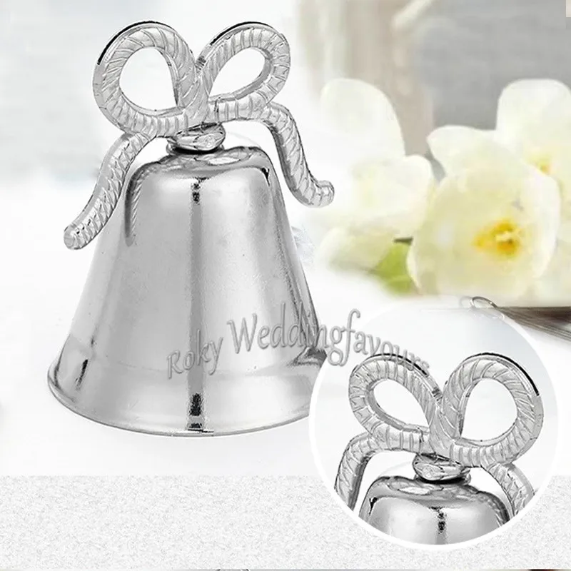 12 pièces argent nœud papillon Place porte-carte dans un sac en Organza emballage faveurs de mariage fête Table décor idée