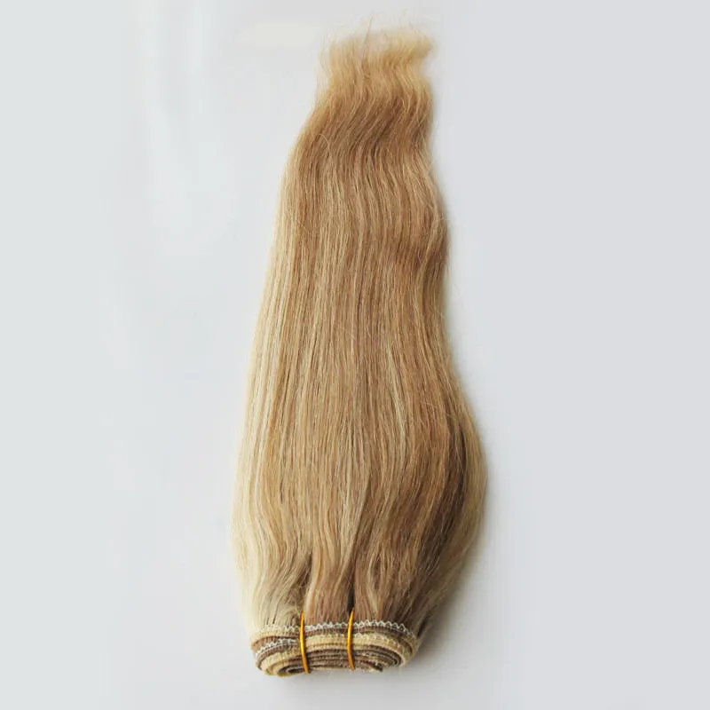 ملون مختلط M8613 آلة صنع الشعر البشري نسج الشعر البرازيلي مستقيم يمكن خلط حزم طول REMY WEFT7497712