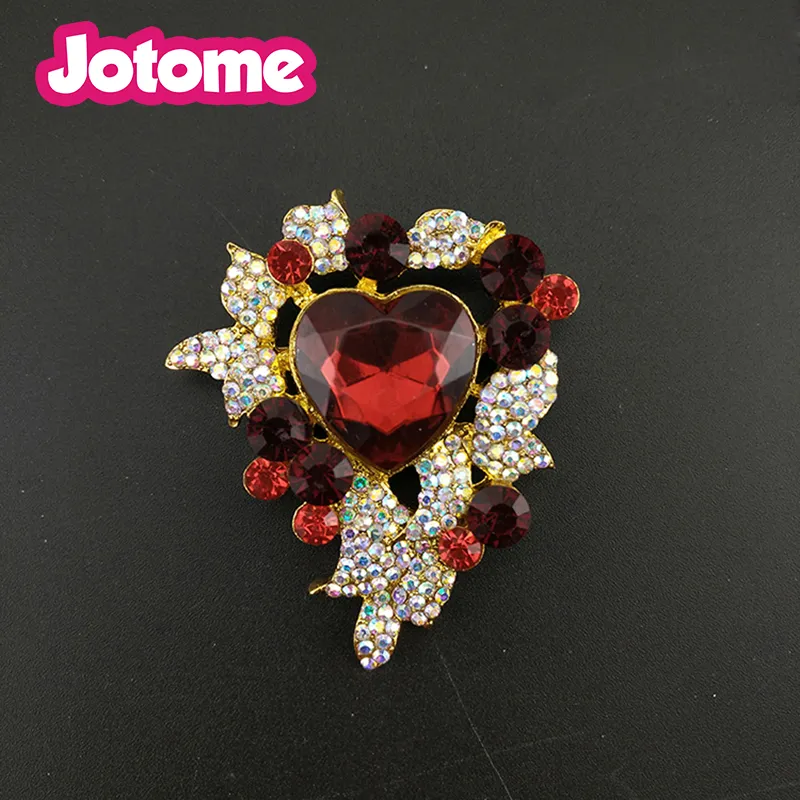 /lote jóias femininas xale lenço de xale prata banhado vintage cristal strass roleiro broche de broche