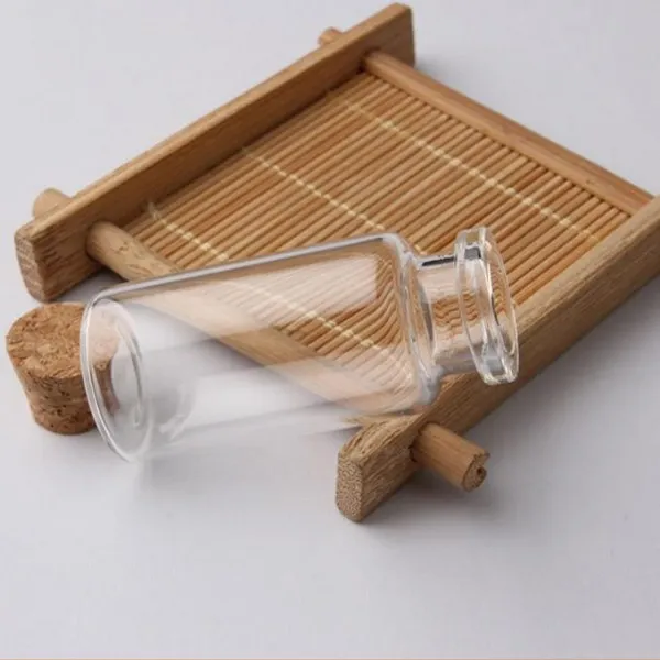 12 ml Mini Glass Clear Wish Cork Vial Tapones de madera 22x55X12mm HeightxDia Bodas mensaje Favores de la joyería Favorece el tarro de botella Tubo