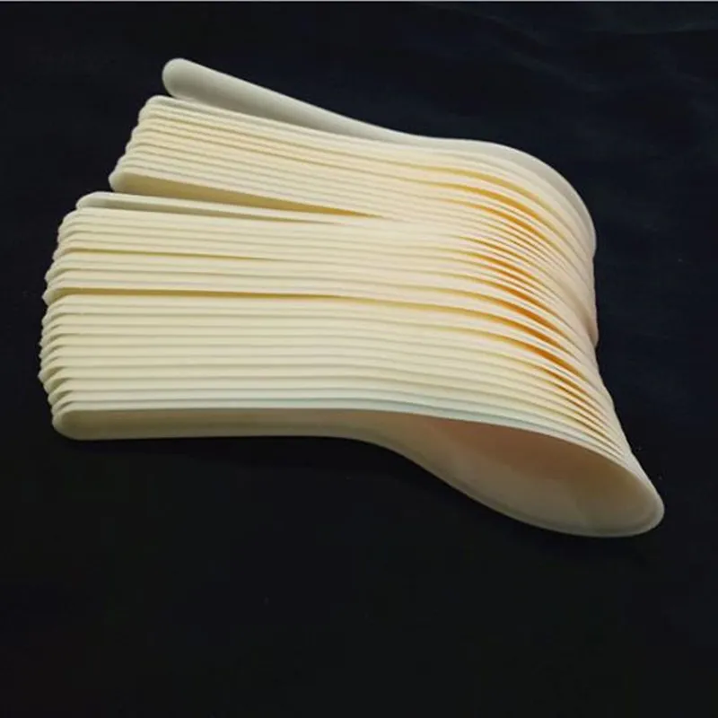 3600 sztuk Zupa Żywności Spoons Saimin Ramen Biała plastikowa łyżka Odkryty jednorazowy jadalnia sprzedaż Fast Water-Ice Tort