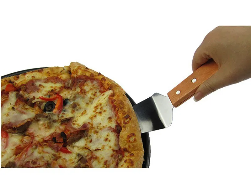 Pizza Shovel Stainless Steel Pizza Cutter Knife Baking Tools Kitchen Cooking Accessories Pizza Slicer Bakeware ZA6298