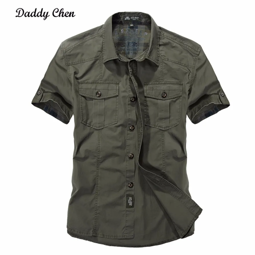 Chemise Homme Jeep à Carreaux Rouges - Manches Courtes, Taille XL, Coton, Régulier, Occasion Vintage