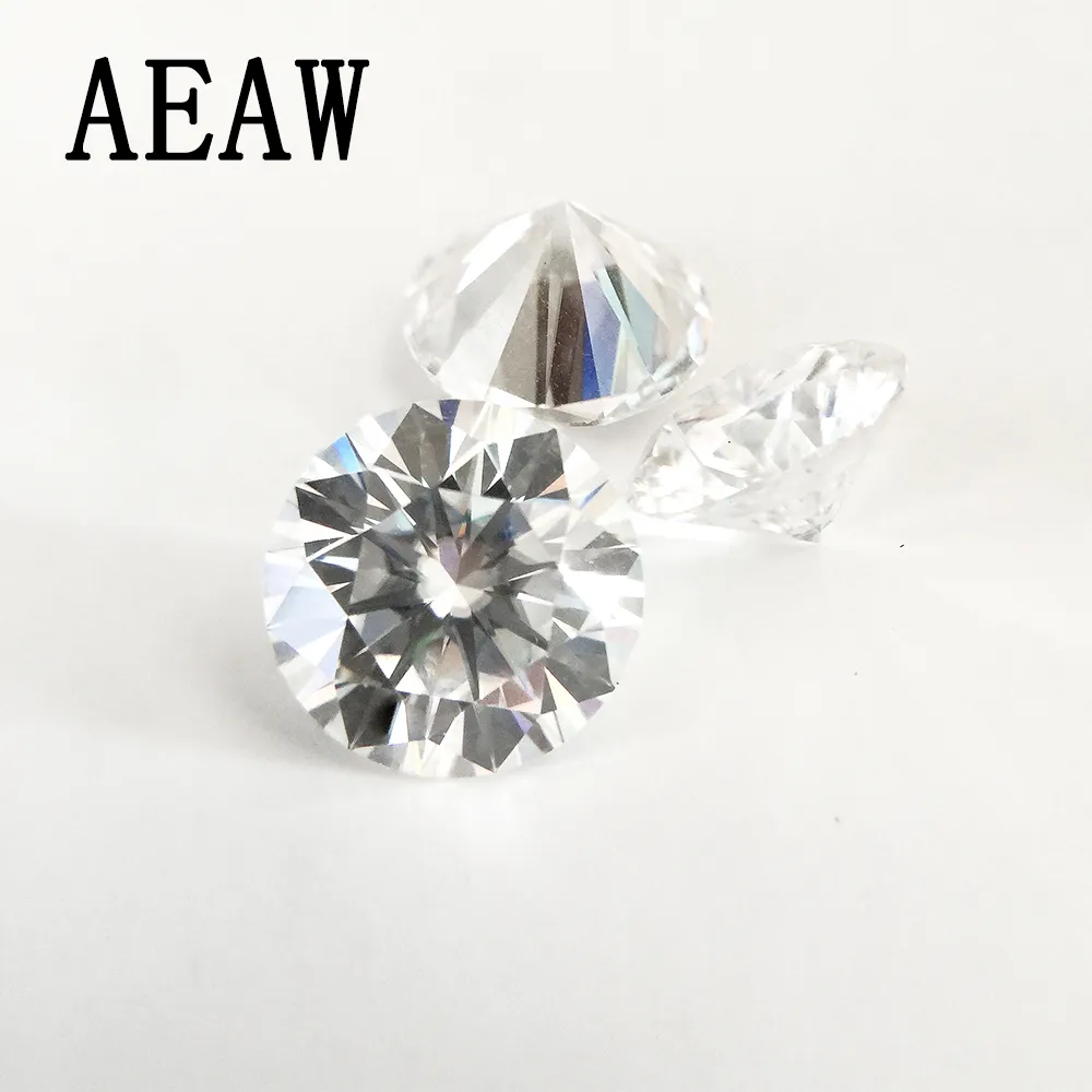 Rund Brilliant Cut 0.2ct Carat 3.5mm F Color Moissanite Loose Stone VVS1 Utmärkt Klass Test Positiv Lab Diamond