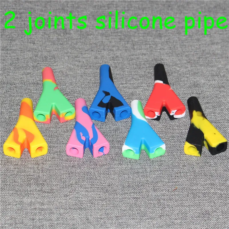 Hot Y shaped Travel Mini bongs Silicone Blunt Bubbler Smoking Bubble Small Water Pipes Small Pipes Hand Pipe DHL