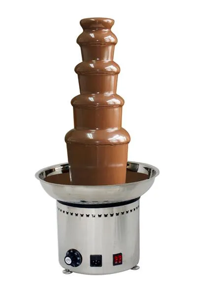 Goede kwaliteit met CE 5-tiers Chocolate Fountain Machine voor commercieel gebruik