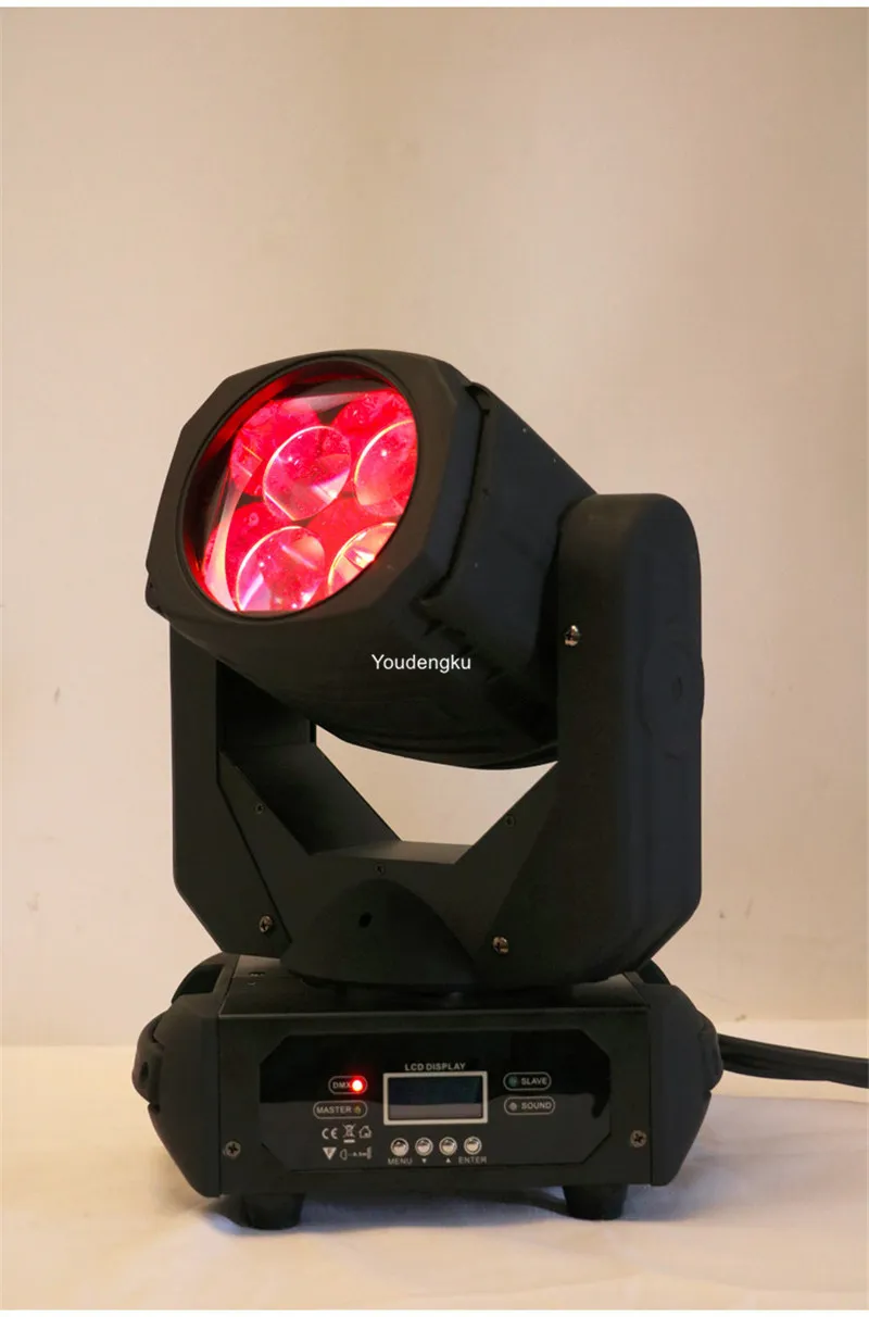 6 stycken 25 Watt LED-lampor DJ Super BEAM Stage Moving Head Lights DMX 512 4x25 W LED RGBW Beam Moving Head