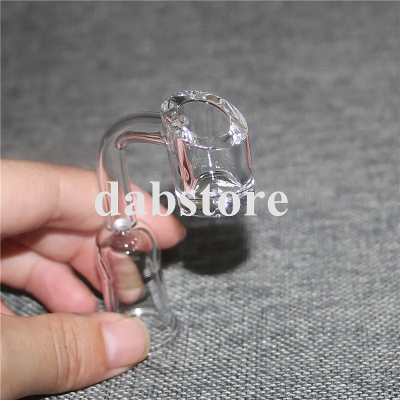 Högkvalitativ Domeless Quartz Nail Banger 4mm Tjocklek Quartz Banger 10mm 14mm 18mm Man Kvinna 90 grader Fabriksaffär Gratis frakt