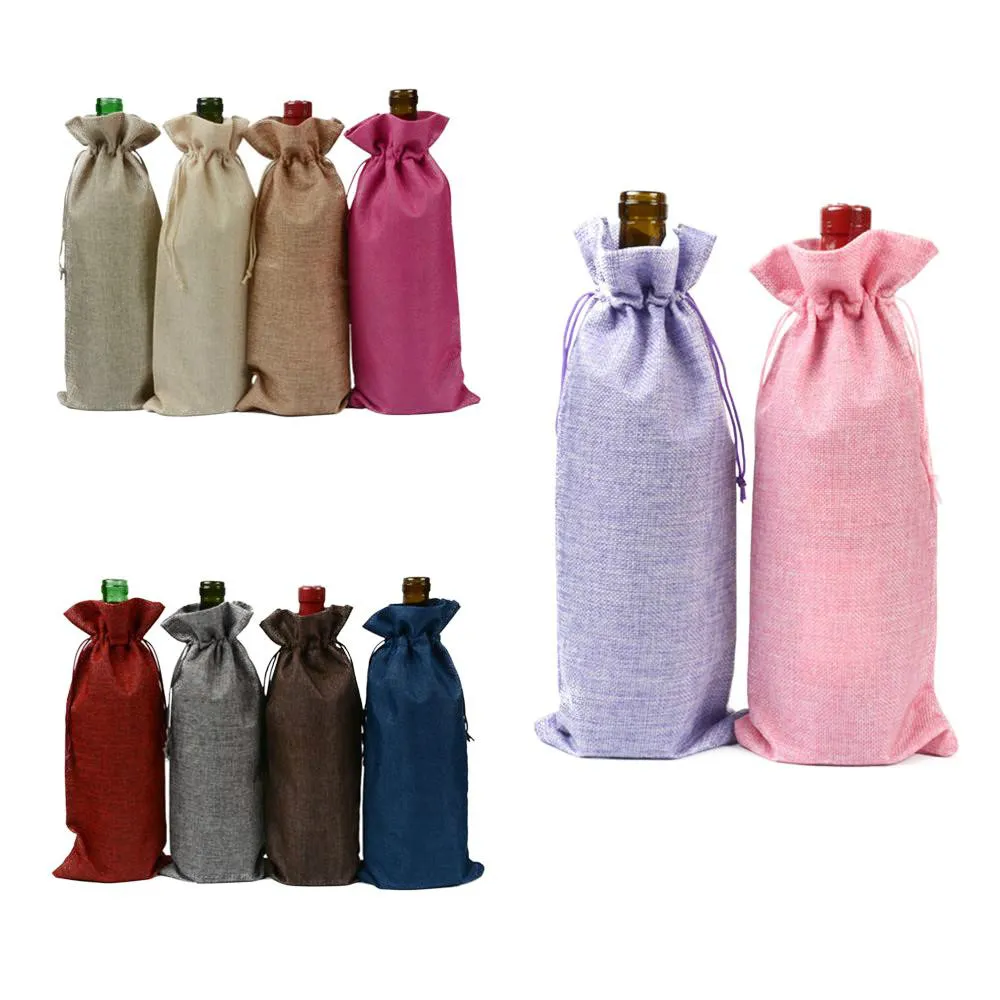 Jute Wine Bags: Burlap Champagne Wine Bottle Covers, Wine Bottle Wedding  Favors, Gift Wraps Pouches For Wedding Party Decoration From Homelab, $0.69  | DHgate.Com, image size:1000x1000