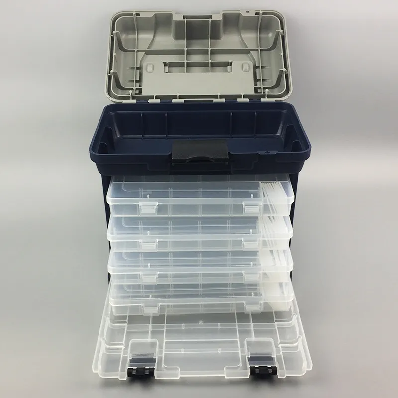 Fishing Tackle Organizer: 4 Layer Lure Storage Tray With Drawer For Bulk  Lures, Box Tool, And Storage From Tybgt, $60.31