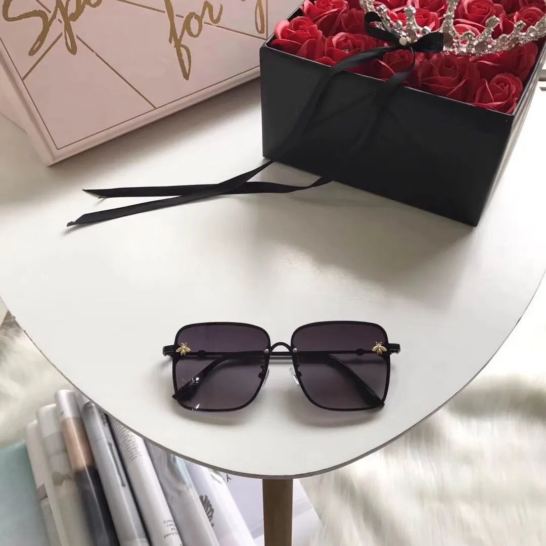Пчелы высококачественные солнцезащитные очки Женщина солнцезащитные очки спекл классические бренды дизайнер пляжные солнцезащитные очки UV400 Солнцезащитные очки UV400