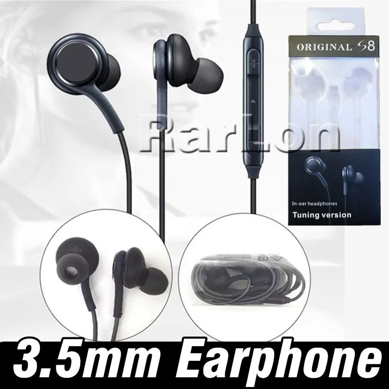 Voor GALAXY S8 S8 plus Stereo Geluid Oortelefoon Oordopjes Hoge Kwaliteit Oortelefoon Met Wired In-Ear Headset Rerail verpakking