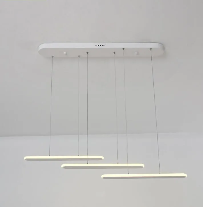 modern minimalist acrylic led pendant lights 3 heads chandelier lighting 60W indoor lamps pendant lights for kitchen Living room
