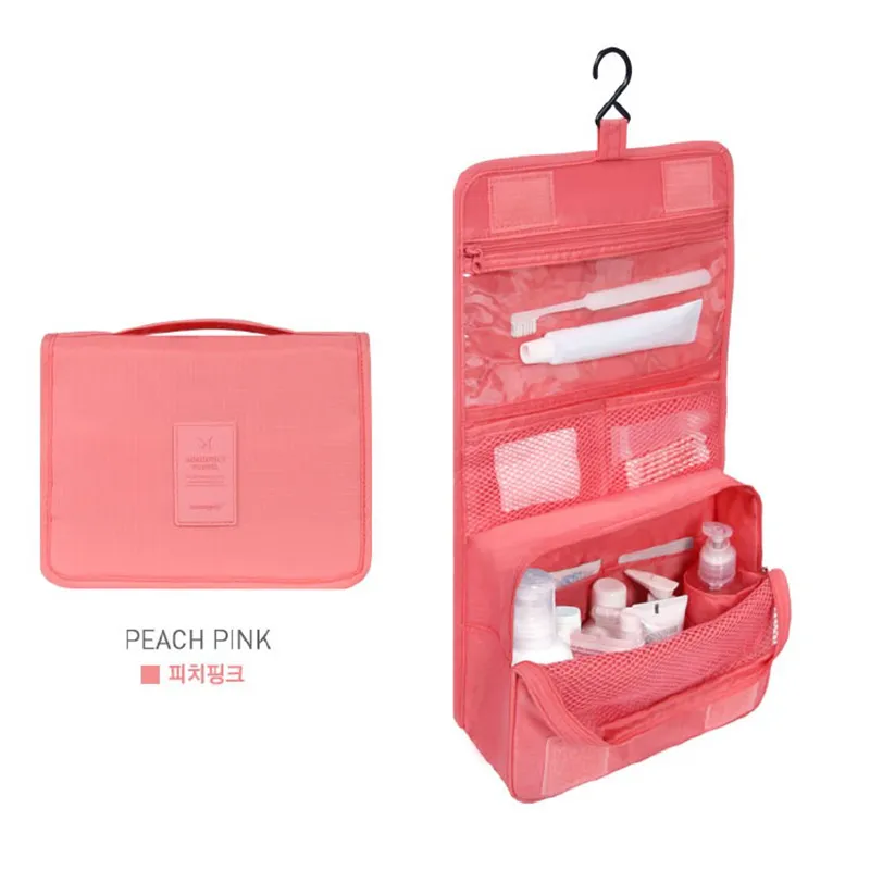Borsetta Organizer Rossa Per Trucco - 10 Tasche, Nylon, Misure 27x17x10 Cm - Foto 13
