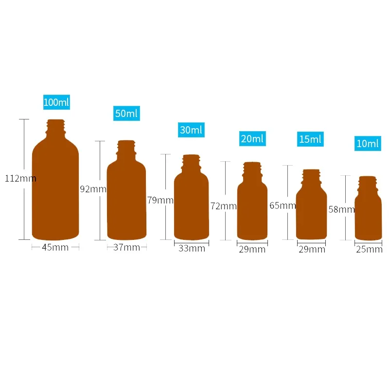 앰버 유리 병 블랙 에센셜 오일 향수를 위해 설계된 분무기 스프레이 펌프 제품 Aromatherapy Bottles