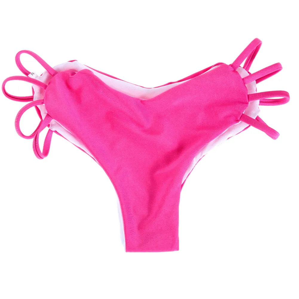 2017 Sexy Solid Thong Bikini Brazilian Cut Swimwear Women Bottom Beach