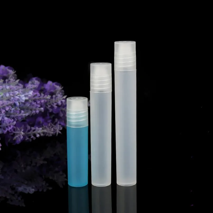 Refillable 5ml 10ml Roll On Plastic Bottle Empty Aromatherapy Essential Oils Perfume Bottles with Roller Ball LX1185