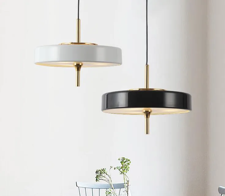 Modern minimalist fashion restaurant small chandelier Nordic creative personality bar led chandelier wrought iron round chandelier