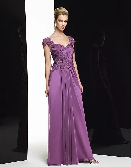 2018 New Design Vestidos Festa Long Dress Purple Lace Chiffon Plus Party Evening Elegant Dress Formal Gown From Bridaldressfactory, $105.03 |