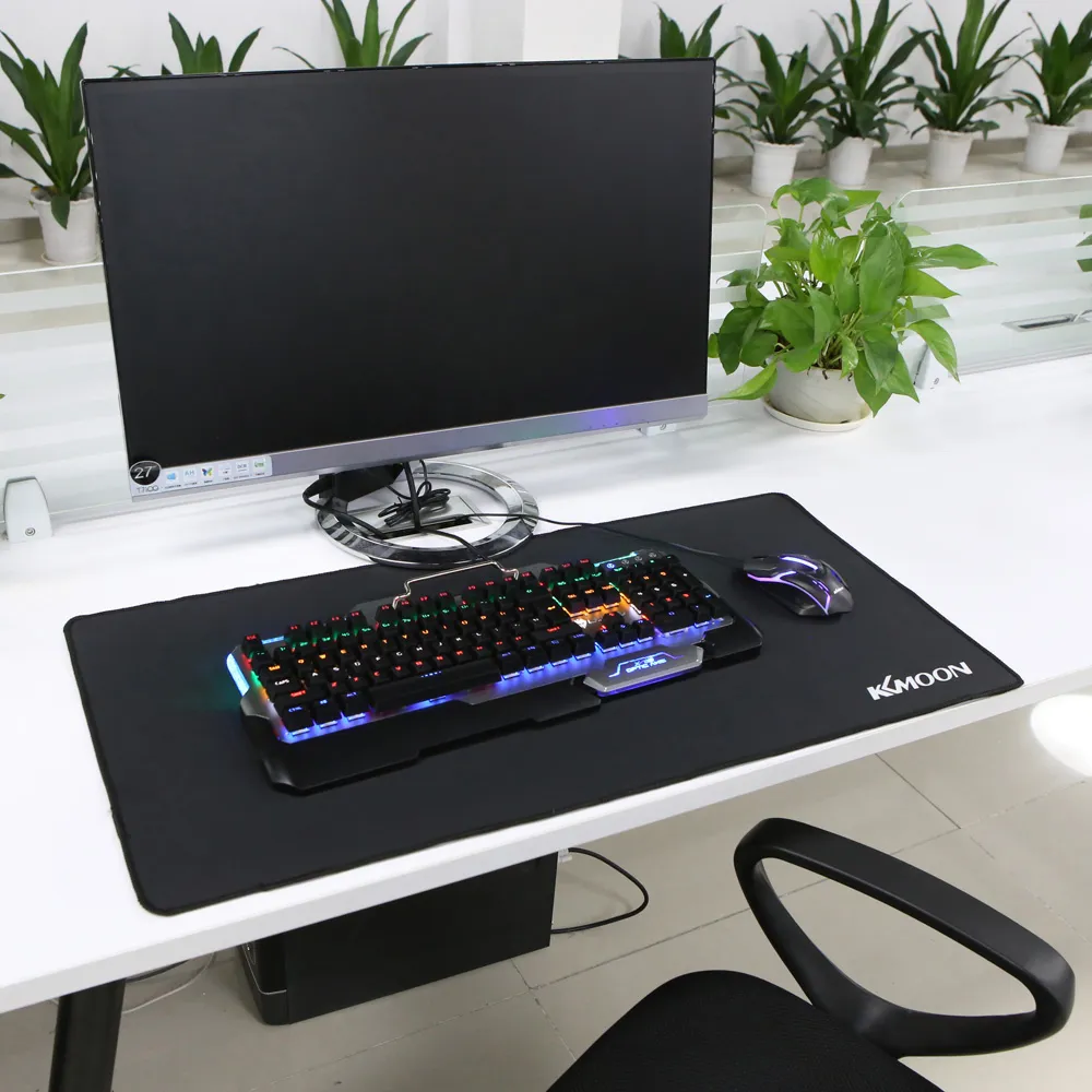 Tapis de Souris Taille XL (60 x 30 cm) Grand Mouse Pad , approprié pour  Souris de Bureau et Souris de Gaming(Noir)[51] - Cdiscount Informatique