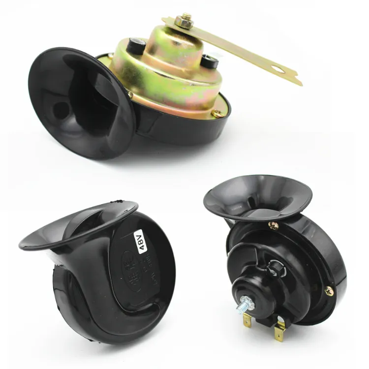 Electric Car Motorcycle Modified Horn 60V 48v 12V Snail Horn, High-pitched Car Horn Over