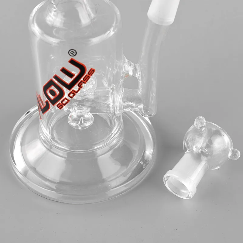 JM Flow Sci Glass water pipes spherical percolator recycle glass bongs with 10 inches Mini bongs 14mm male Joint