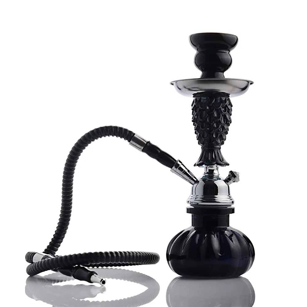 Shisha Shisha Bong Rohr Komplettset - Cool Mini Kürbis Shisha Glasvase Ein Schlauch One Tong 11 Zoll