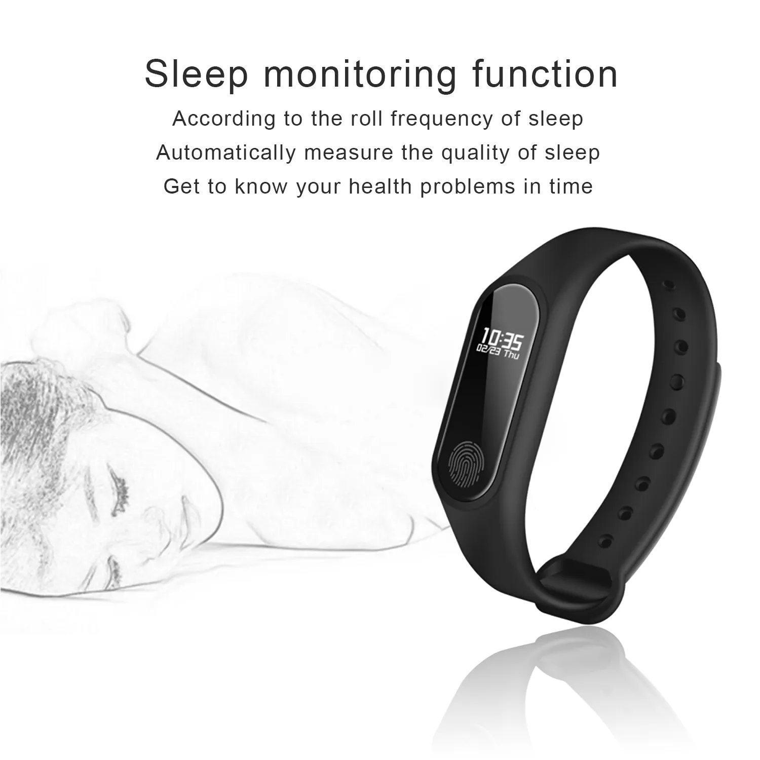 M2 Smart Armband Smart Watch Hjärtfrekvens Monitor Bluetooth Smartband Health Fitness Smart Band för Android Ios Activity Tracker DHL