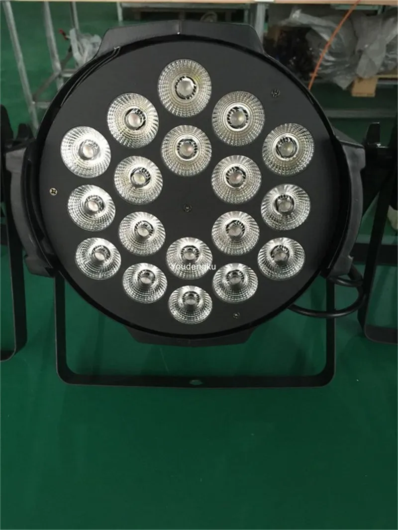 20 pieces best selling products in europe 18x18w 6in1 led par stage light led par 64 rgbwauv 6 in 1 led par lights