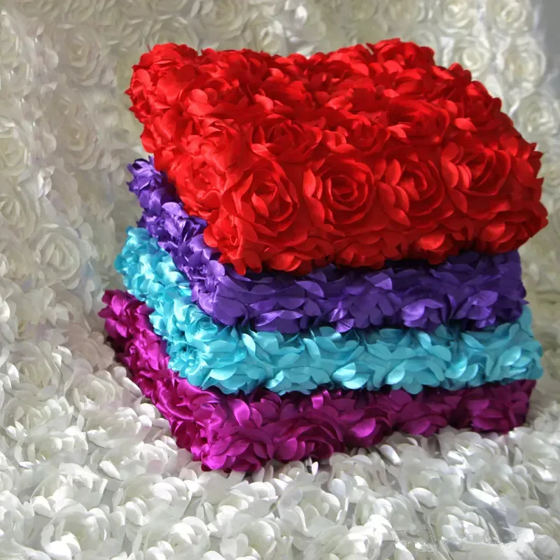 Púrpura 3D Pétalo de rosa Decoraciones de mesa de boda Fondo Favores de boda Alfombra roja Corredor de pasillo para decoración de fiesta de boda Supp8491865
