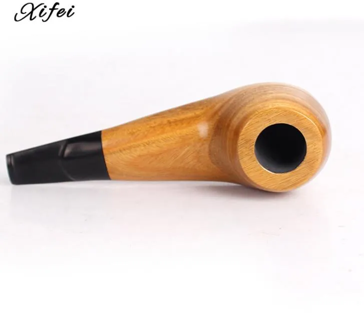 Nouvelle pipe en bois de santal vert, bois pur, cuisse de poulet, petite pipe, raccords de cigarettes à manche court.